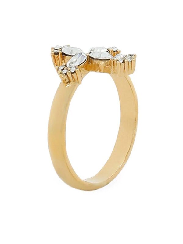 Dolce & Gabbana  crystal-embellished cross-charm ring - Image 2