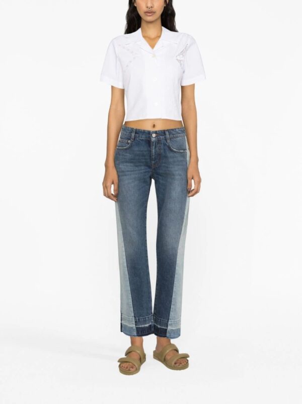 Stella McCartney  colour-block straight-leg jeans - Image 4
