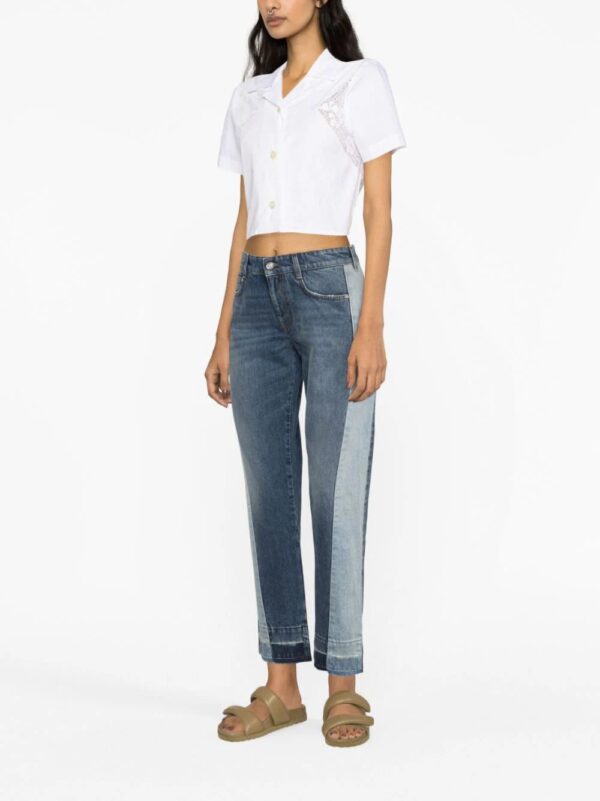 Stella McCartney  colour-block straight-leg jeans - Image 2
