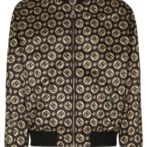 Dolce & Gabbana logo-print bomber jacket