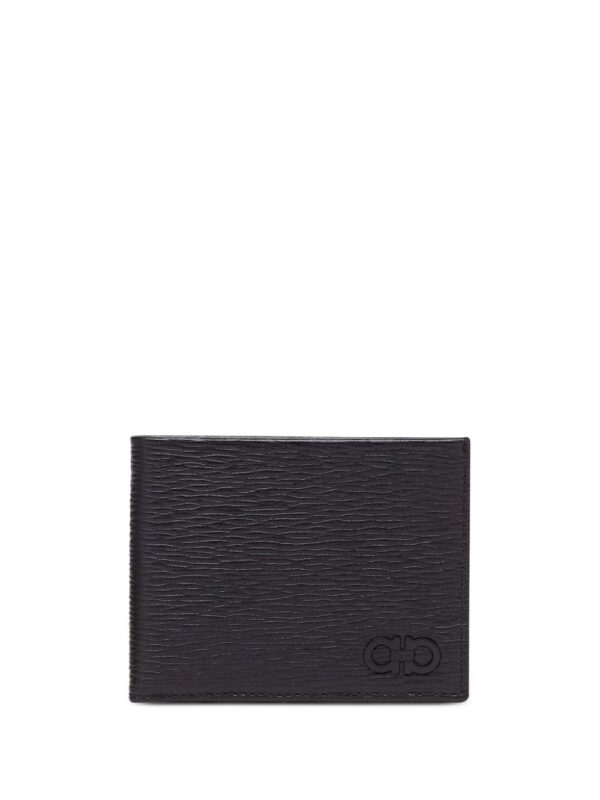 Ferragamo Gancini tonal logo-plaque wallet