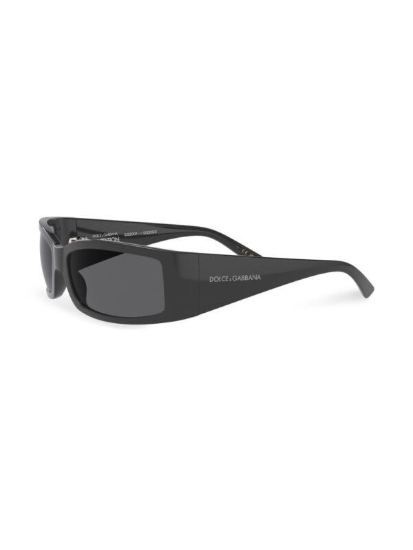 Dolce & Gabbana Eyewear rectangle-frame logo-print sunglasses - Image 2