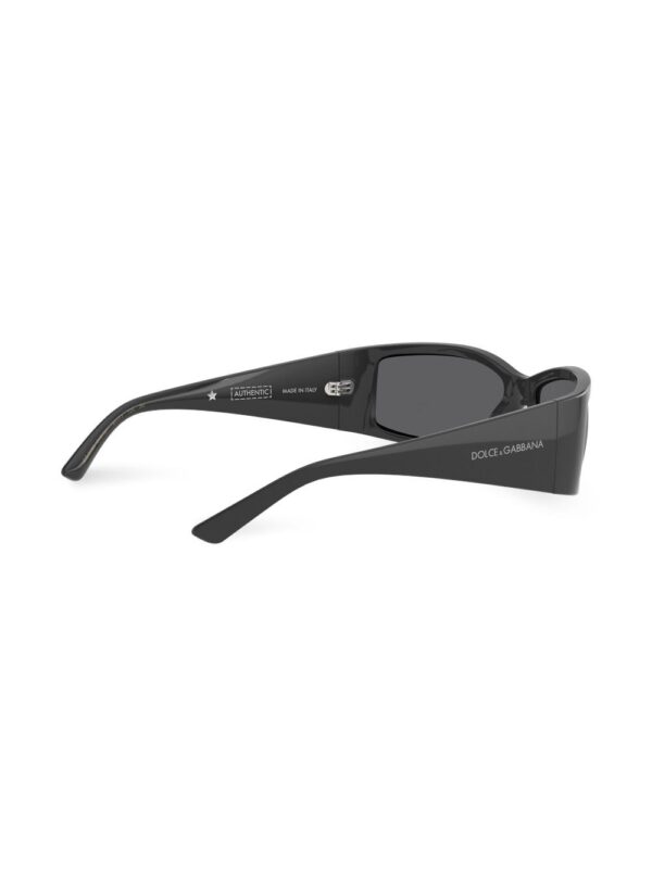 Dolce & Gabbana Eyewear rectangle-frame logo-print sunglasses - Image 4