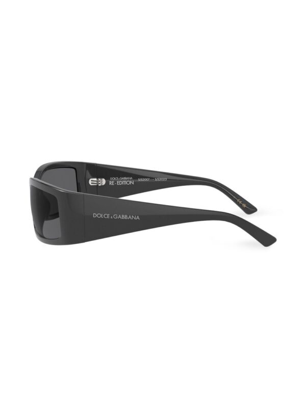 Dolce & Gabbana Eyewear rectangle-frame logo-print sunglasses - Image 3
