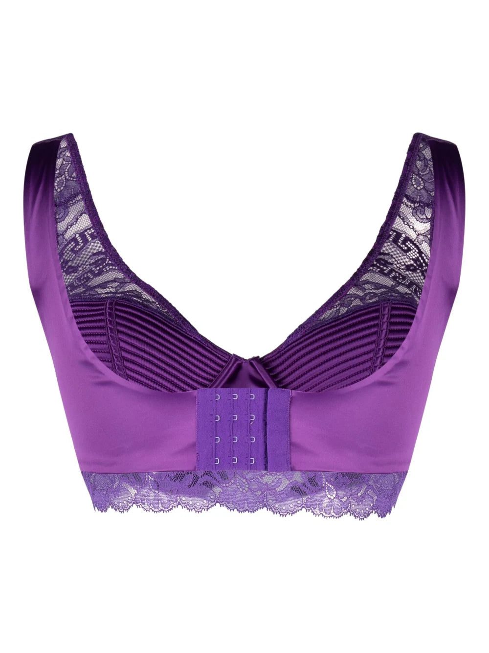 Versace Greca-detail lace brallete top - Image 2