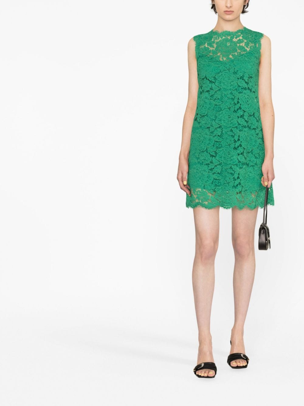 Dolce & Gabbana lace sleeveless shift minidress - Image 2