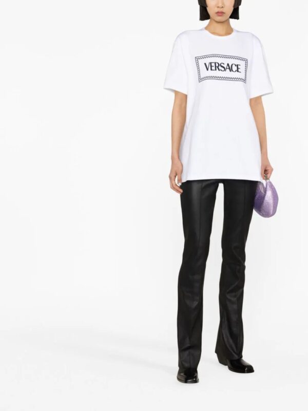 Versace  logo-embroidered cotton T-shirt - Image 2