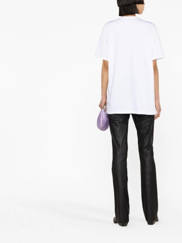 Versace  logo-embroidered cotton T-shirt - Image 4