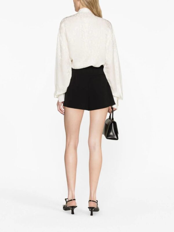 Versace  Allover-jacquard satin blouse - Image 4