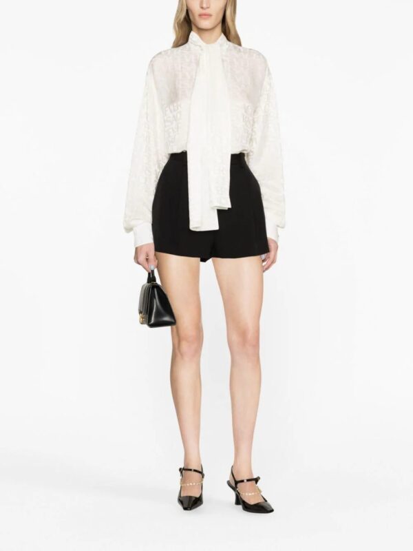 Versace  Allover-jacquard satin blouse - Image 2
