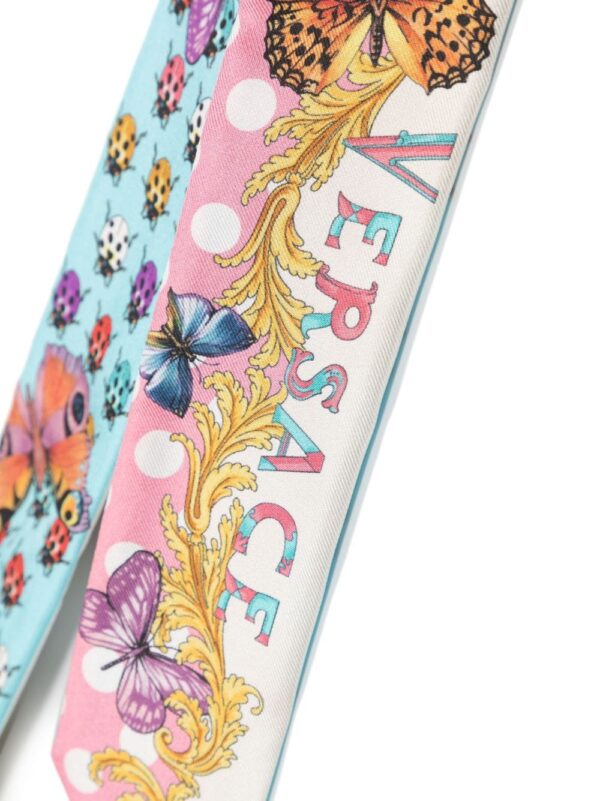 Versace  Butterflies-print scarf tie - Image 2