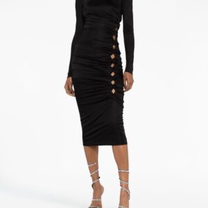Versace x Dua Lipa cut-out midi dress