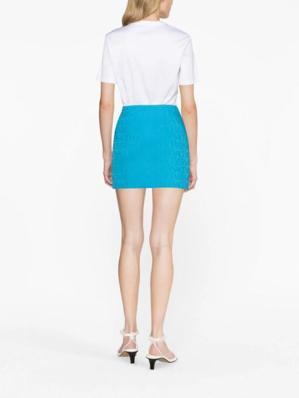 Versace  Medusa Head-embroidery cotton T-shirt - Image 3
