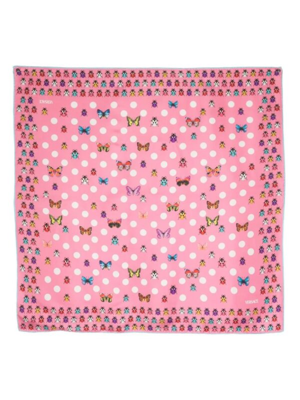 Versace  mix-print silk square scarf