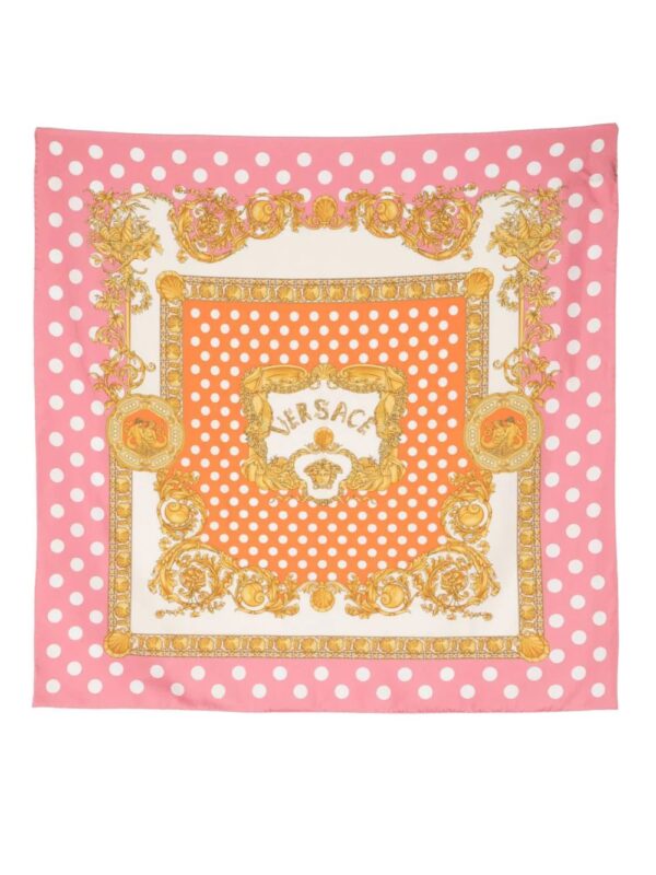 Versace  Seashell Baroque silk scarf