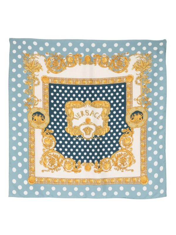 Versace  Seashell Baroque silk scarf