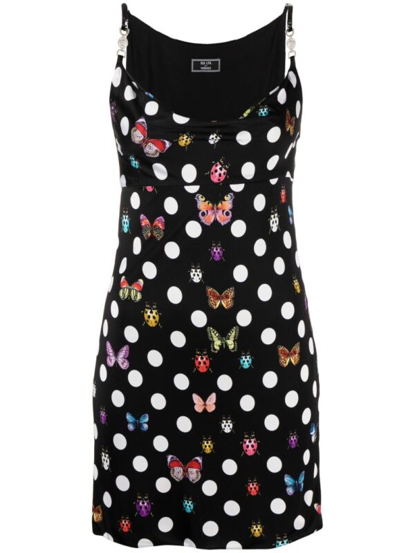 Versace x Dua Lipa Butterflies Medusa minidress