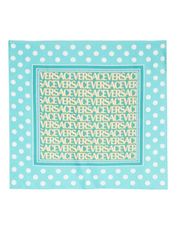 Versace  Versace Allover-print silk scarf
