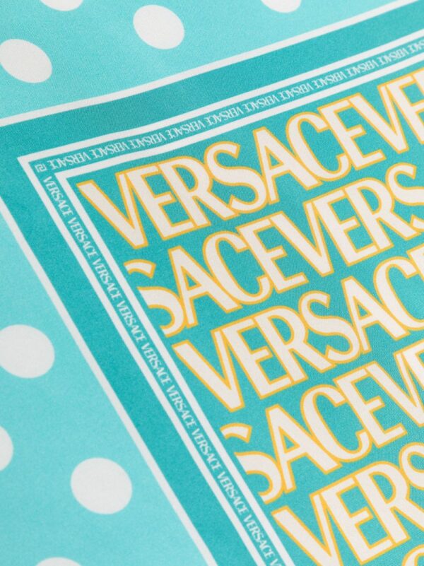 Versace  Versace Allover-print silk scarf - Image 2