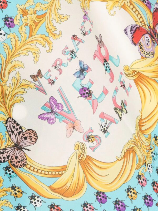 Versace  graphic-print silk scarf - Image 2