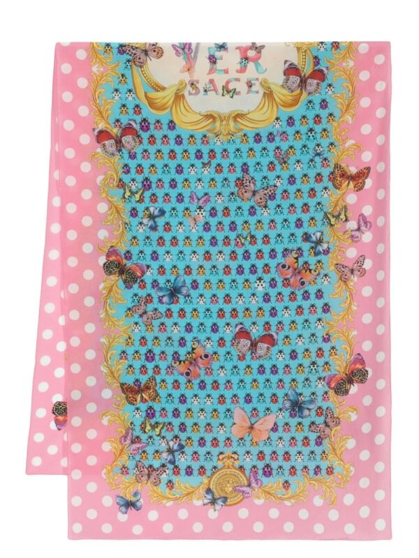 Versace  graphic-print silk scarf