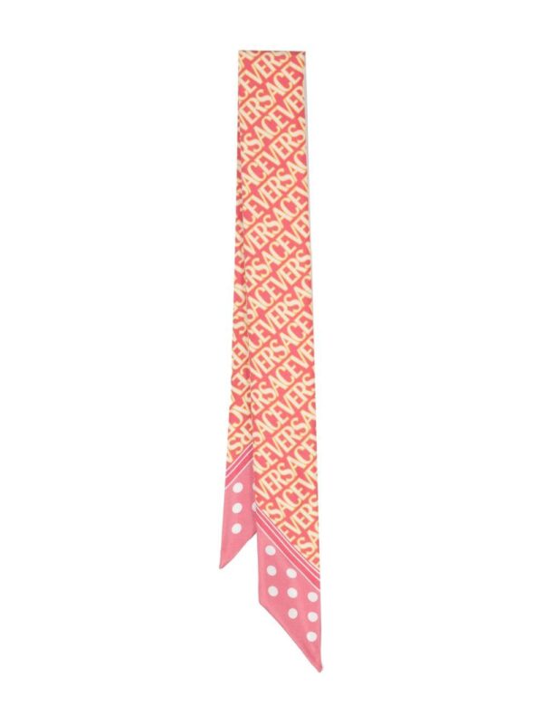 Versace  Versace Allover-print silk scarf