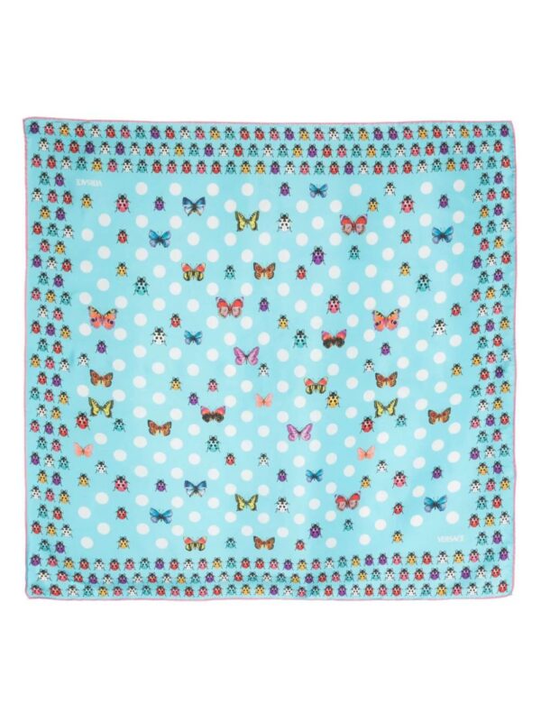 Versace  mix-print silk square scarf