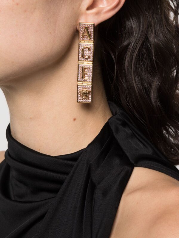 Versace  Versace Tiles crystal-embellished earrings - Image 2