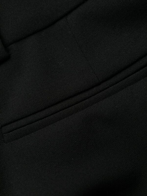 Versace  pleated wide-leg stretch-wool trousers - Image 4
