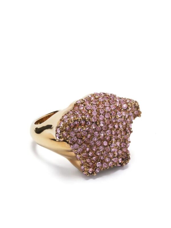 Versace  La Medusa crystal signet ring