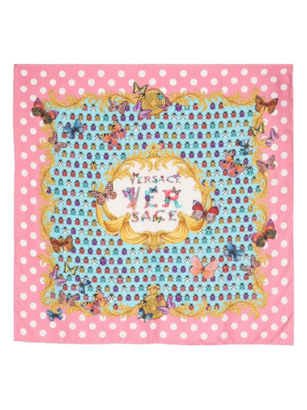 Versace  Butterflies-print silk scarf