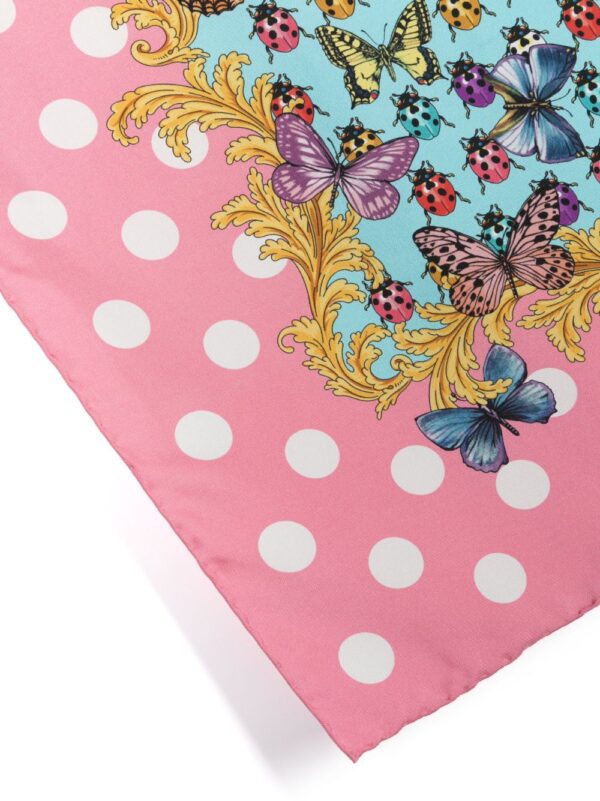 Versace  Butterflies-print silk scarf - Image 2