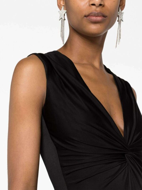Versace  knotted V-neck bodysuit - Image 3