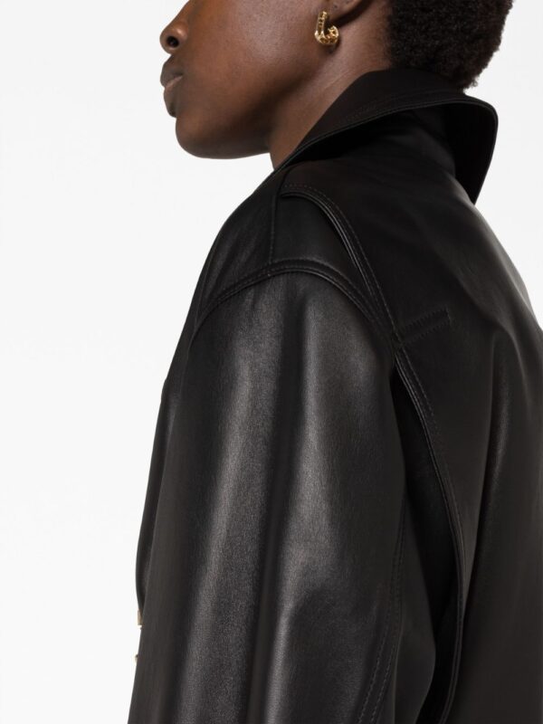 Versace  leather biker jacket - Image 3