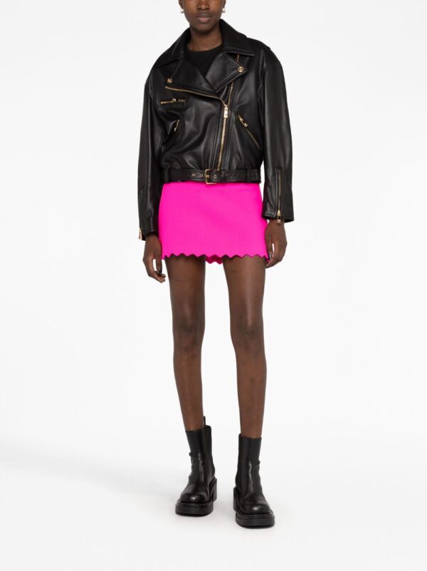 Versace  leather biker jacket - Image 2