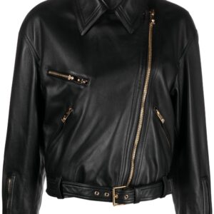 Versace  leather biker jacket