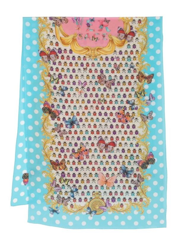 Versace  graphic-print silk scarf