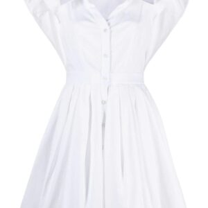 Alexander McQueen short-sleeve cotton shirtdress