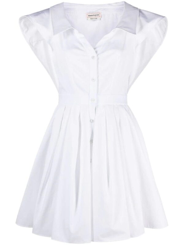 Alexander McQueen  short-sleeve cotton shirtdress