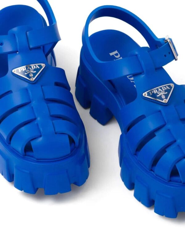 Prada  Monolith caged rubber sandals - Image 4
