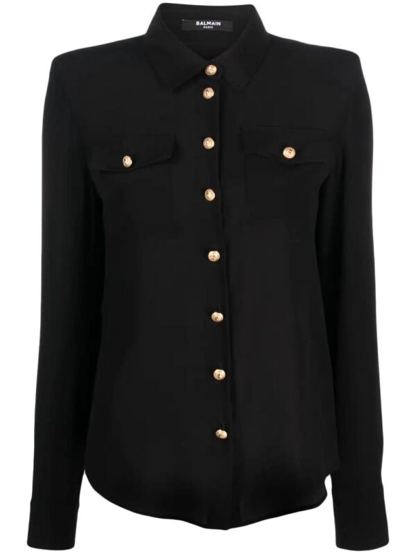 Balmain  silk crepe de chine shirt
