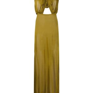 Saint Laurent hooded cut-out maxi dress