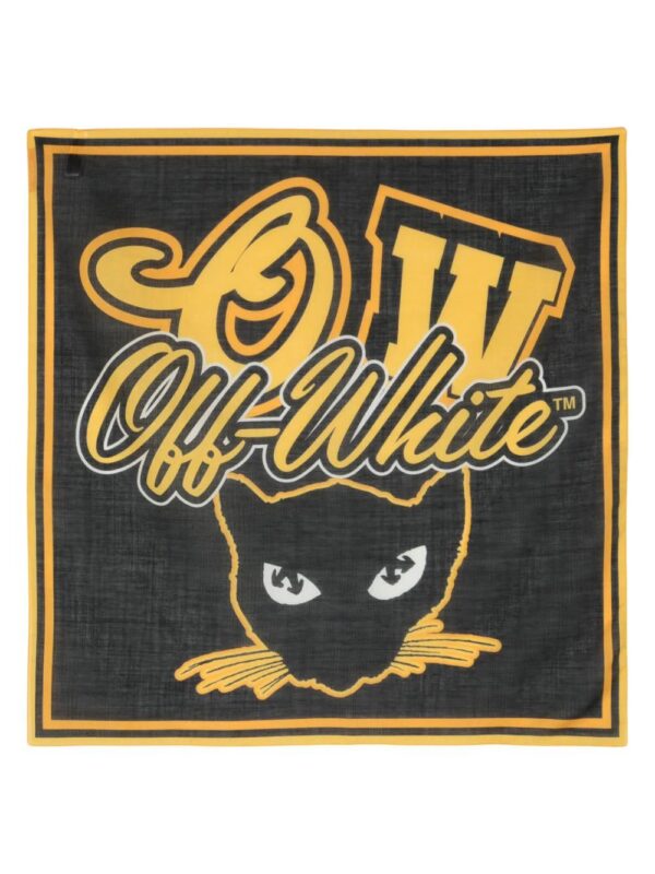 Off-White  logo-print square-shape scarf
