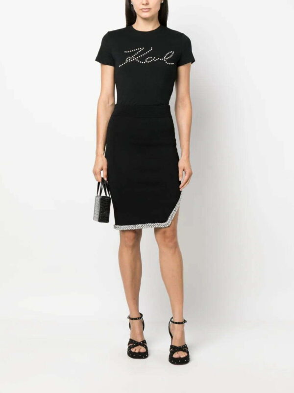 Karl Lagerfeld  logo print-embellished organic-cotton T-shirt - Image 2