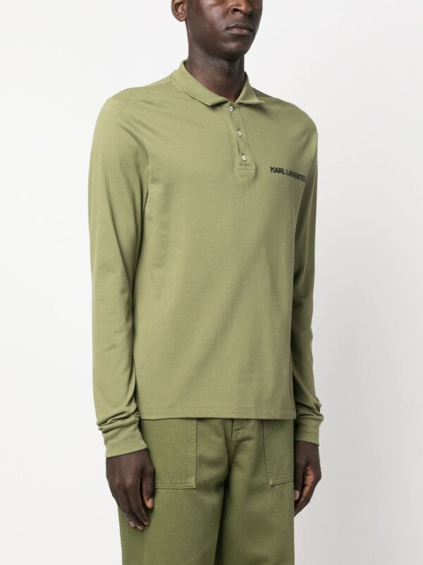 Karl Lagerfeld logo-print polo shirt - Image 3