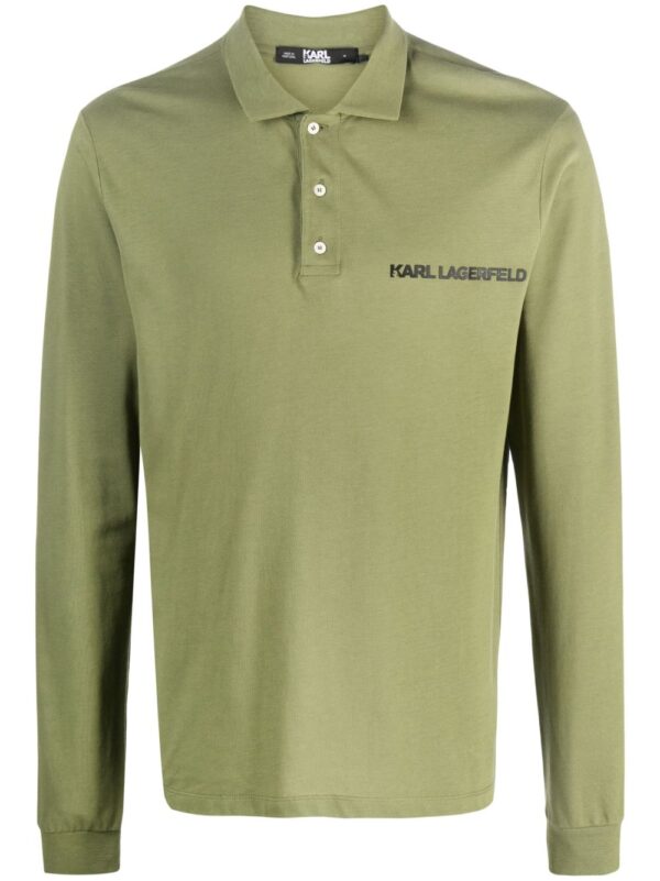 Karl Lagerfeld  logo-print polo shirt