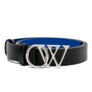 Off-White  OW-buckle leather belt