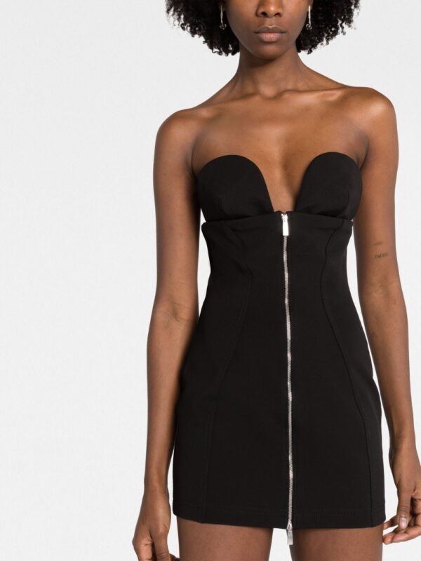 Off-White zipped strapless minidress - Image 3
