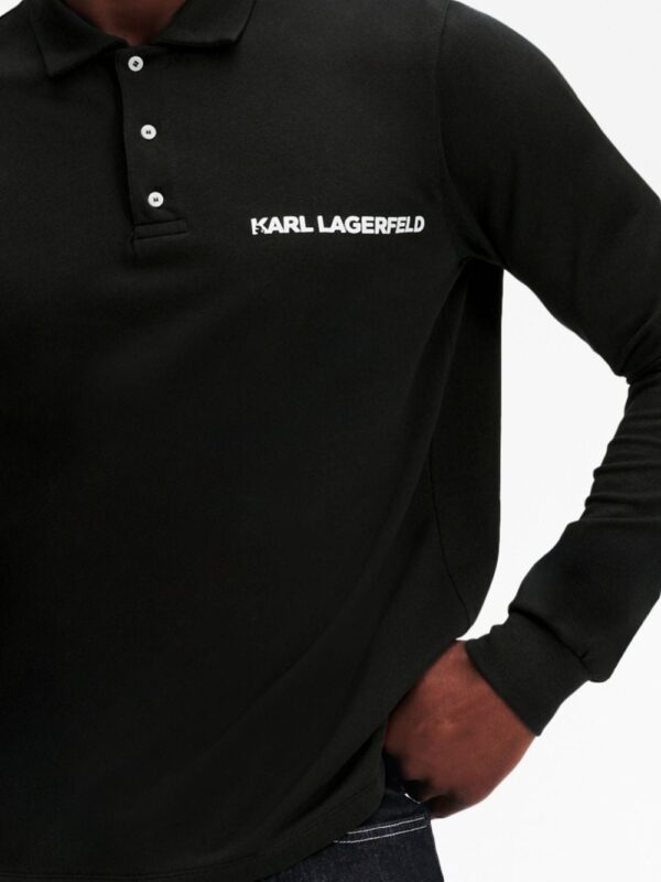 Karl Lagerfeld Karl cotton piqué weave polo shirt - Image 5