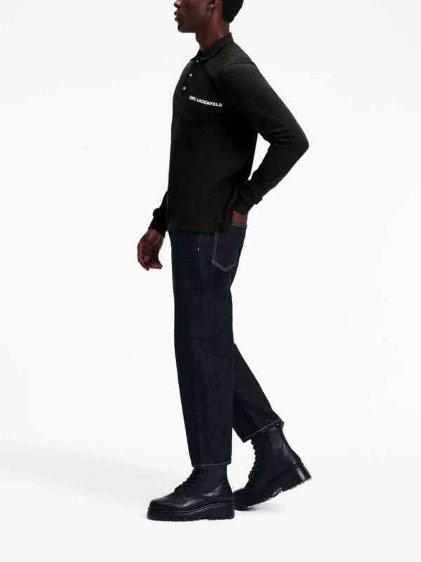 Karl Lagerfeld  Karl cotton piqué weave polo shirt - Image 3
